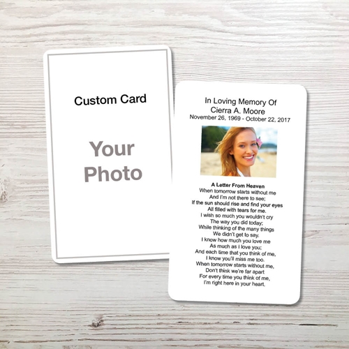 Picture of Custom Memorial Card - Guided V2