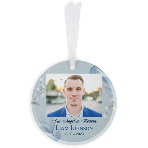 Picture of Winter Blue Circle Ornament