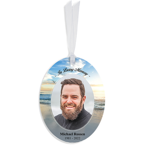 Show details for Beach Oval Ornaments