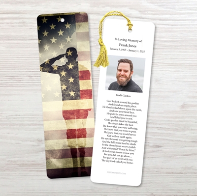 Show details for Soldier Saluting Bookmark