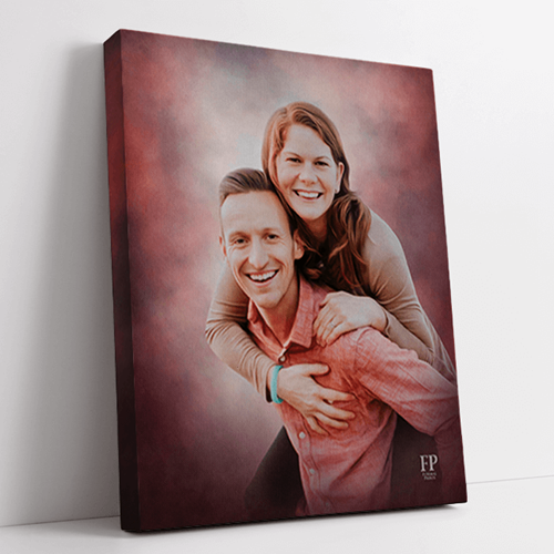 Show details for Wrapped Canvas Memorial Portrait - Rose Studio Background