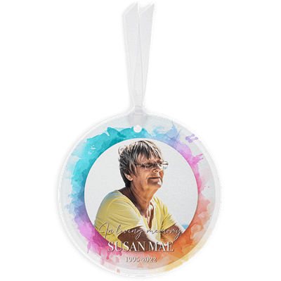 Show details for Vibrant Circle Ornament