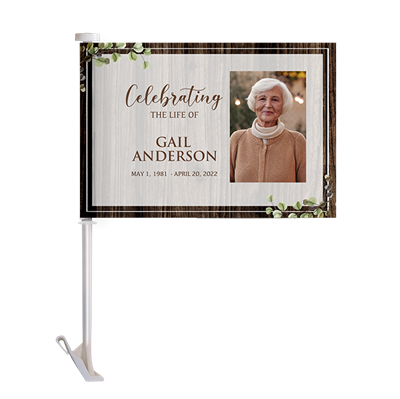 Show details for Rustic Brown Car Flag