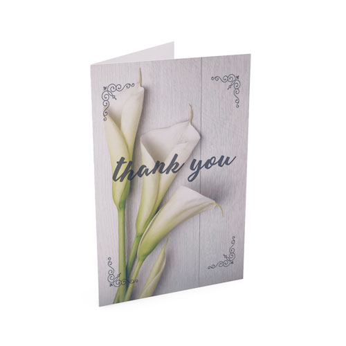 Picture of Lilies Thank You Funeral Card