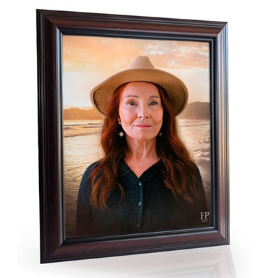 Show details for Framed Memorial Portrait - Golden Hour Lifescapes Background