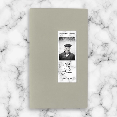 Show details for White Marble Memorial Package