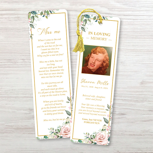 Show details for Floral Bookmark