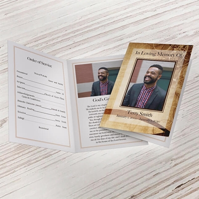 Show details for Blessed Life Funeral Program 