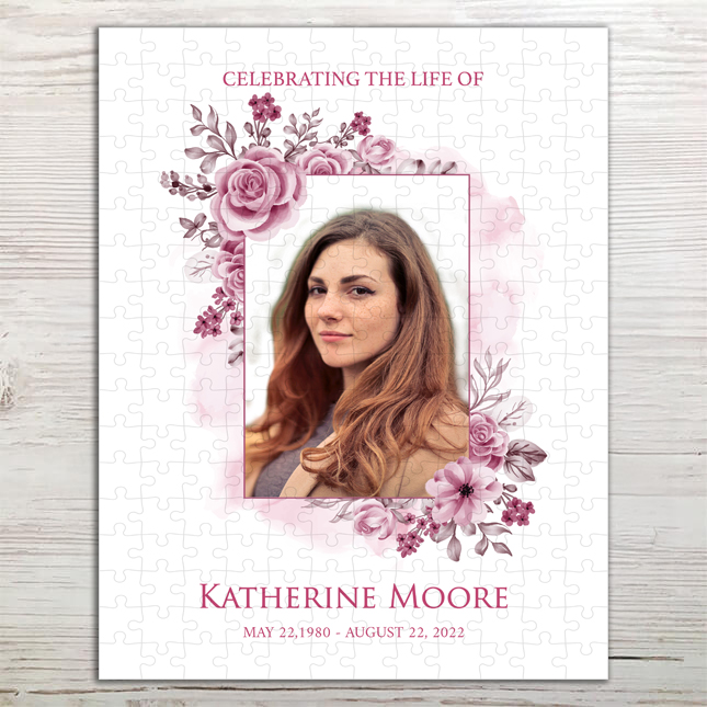 Show details for Pink Floral Puzzle