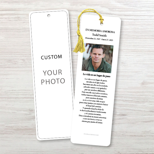 Show details for Custom Spanish Bookmark