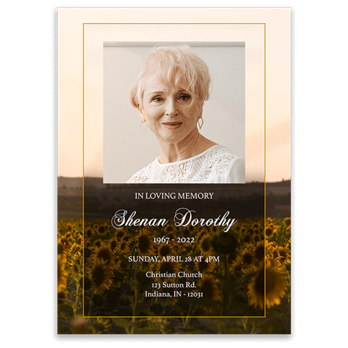 Picture of Sunflower Invitation