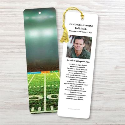 Show details for Football Field Spanish Bookmark