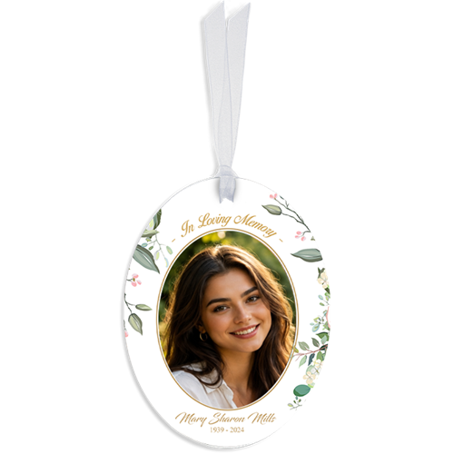 Show details for Floral Oval Ornaments