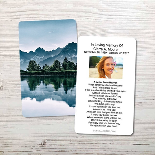 Show details for Lakeside Reflection Memorial Card