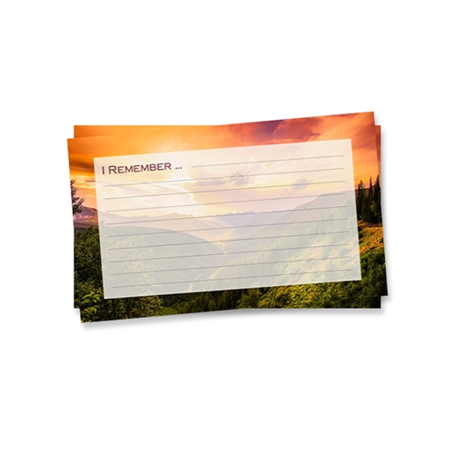 Show details for Hillside Sunset Remember Card