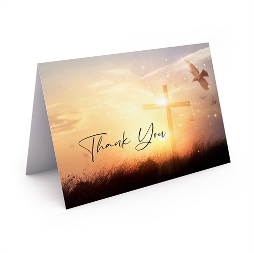 Picture of Cross & Dove Thank You Card