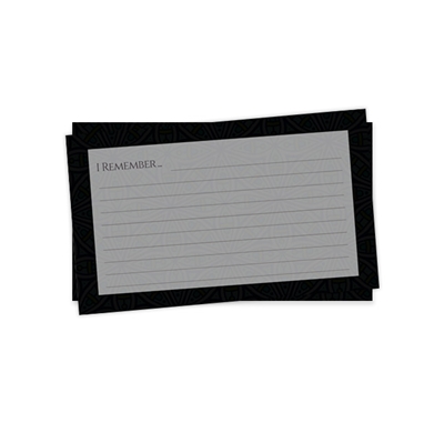 Show details for Black Silver Classic Remember Card
