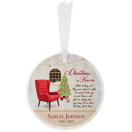 Picture of Christmas in Heaven Circle Ornament