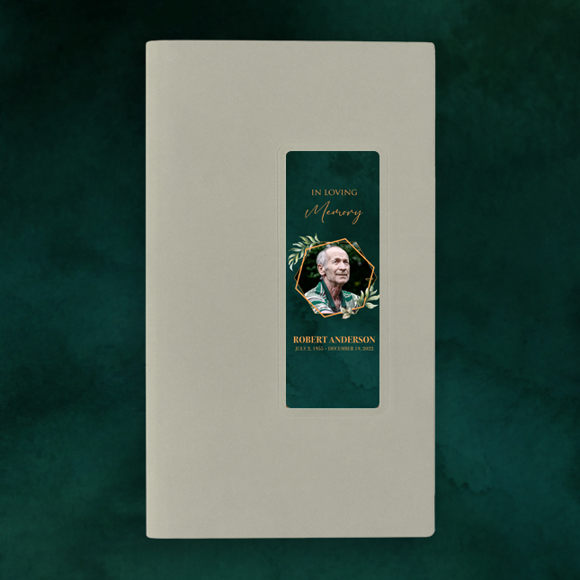 Show details for Green Scenery Watercolor Guest Book - Gray