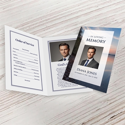 Show details for Lake Sunrise Funeral Program