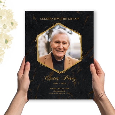 Show details for Black Marble Memorial Package