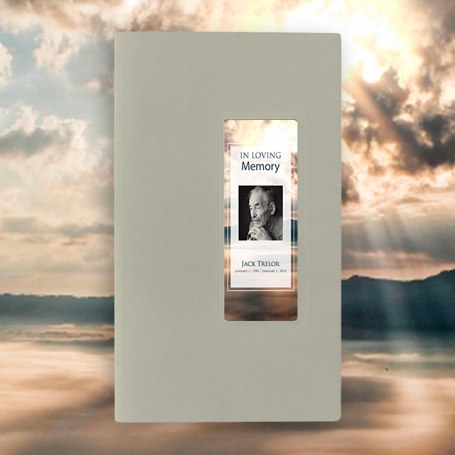 Show details for Sunrise Guest Book - Gray