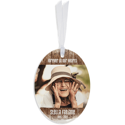 Show details for Rustic Oval Ornament