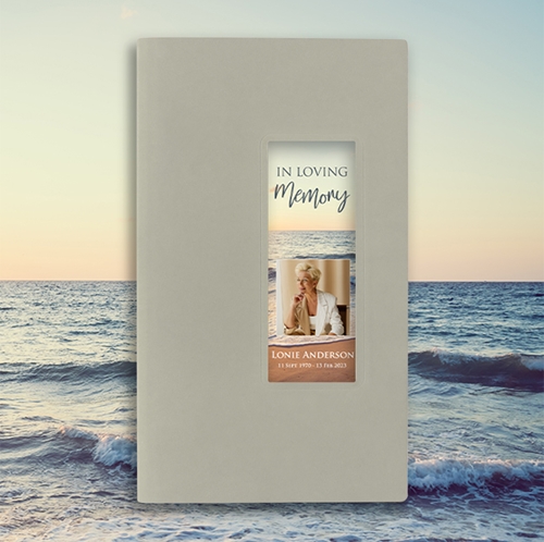 Show details for Sunset Scenery Guest Book - Gray