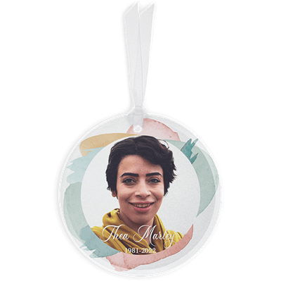 Show details for Pastel Circle Ornament