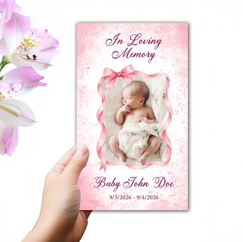 Show details for Baby Girl Trifold Program
