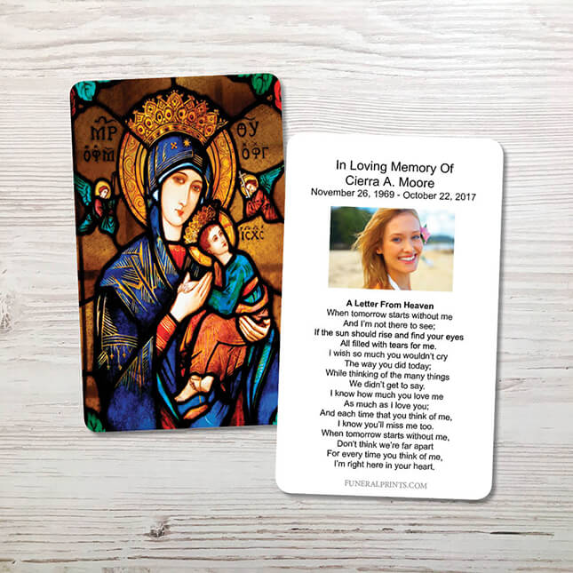 Show details for Our Lady Memorial Card