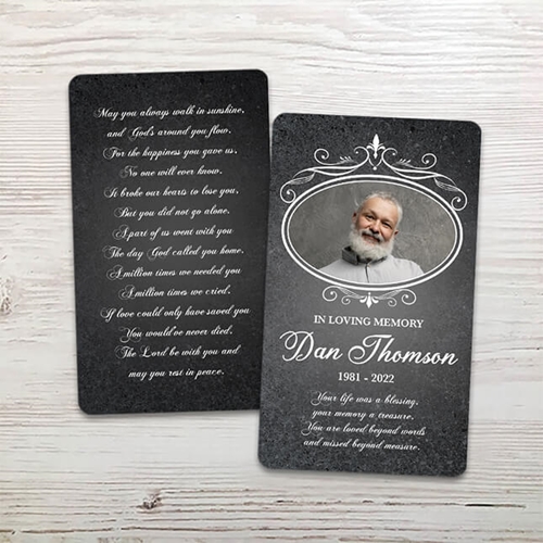 Show details for Gray Marble Memorial Package