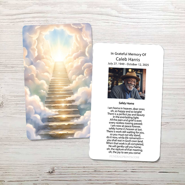 Show details for Stairway To Heaven Memorial Card