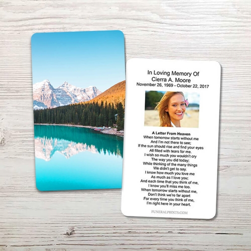 Picture of Banff National Park Memorial Card