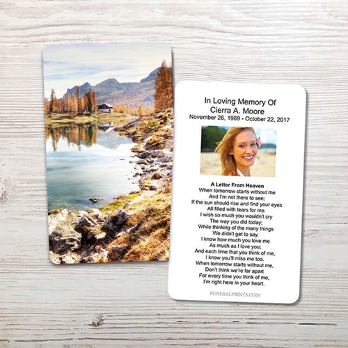 Picture of Lago Federa Memorial Card