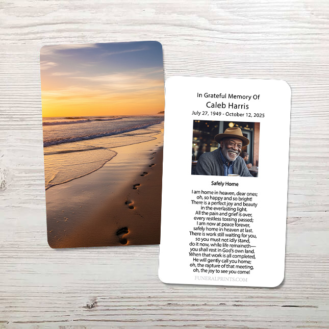 Show details for Tranquil Shores Memorial Card