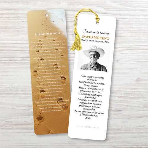 Show details for Foot Prints Spanish Bookmark