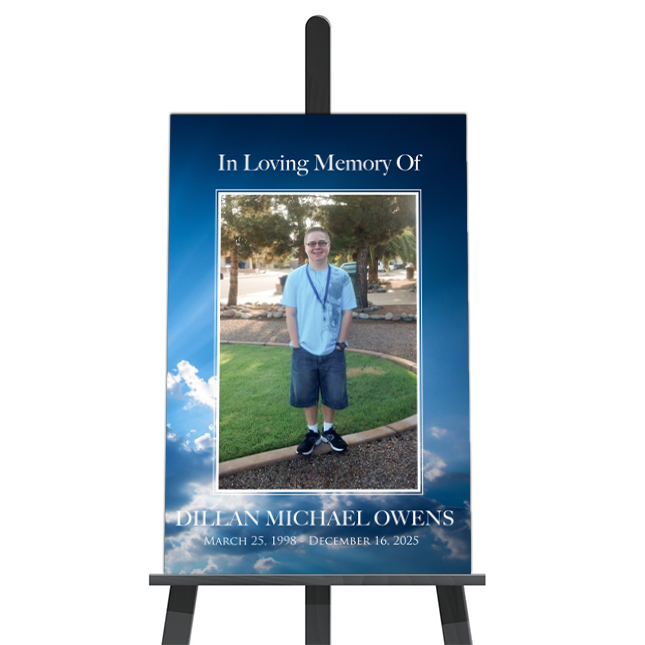 Show details for Blue Clouds Poster