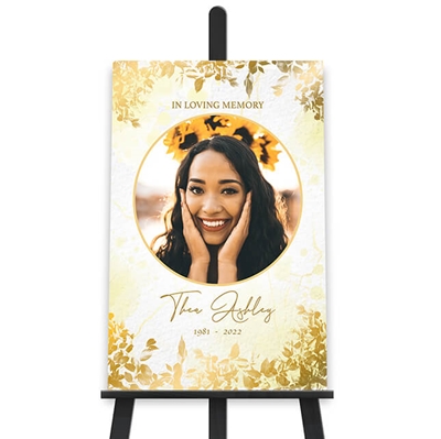 Show details for Gold Leaves Memorial Package