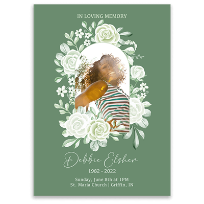 Show details for Sage Floral Invitation