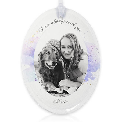 Show details for Watercolor Oval Ornament