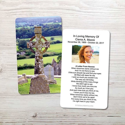 Picture of Celtic Cross 2 Memorial Card