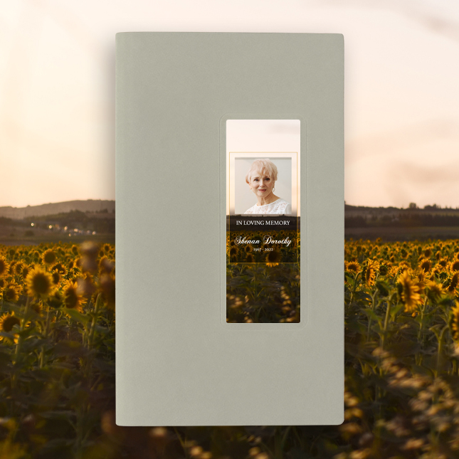 Show details for Sunflower Guest Book - Gray