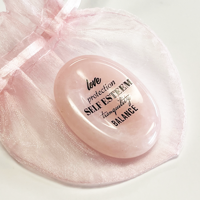 Show details for Love Rose Quartz Worry Stone