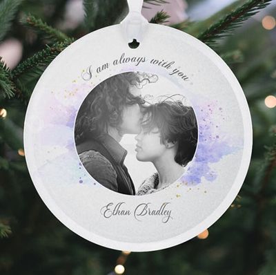 Show details for Watercolor Circle Ornament