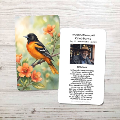 Show details for Oriole Memorial Card
