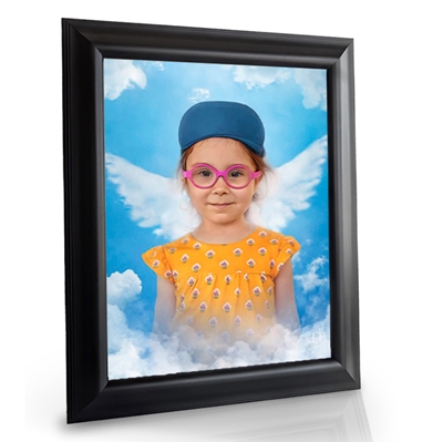 Show details for Framed Memorial Portrait - Zephyr Wings Lifescapes Background