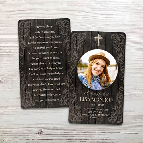 Show details for Rustic Light Brown Memorial Package
