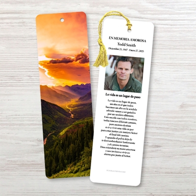 Show details for Hillside Sunset Spanish Bookmark
