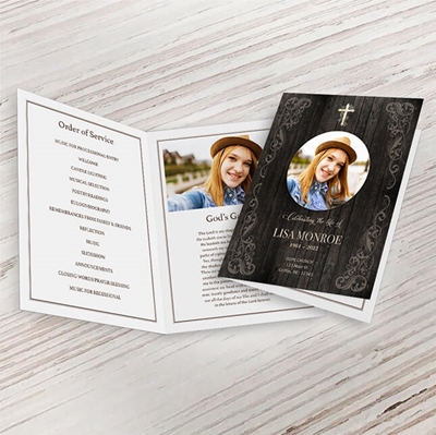 Show details for Rustic Light Brown Memorial Package